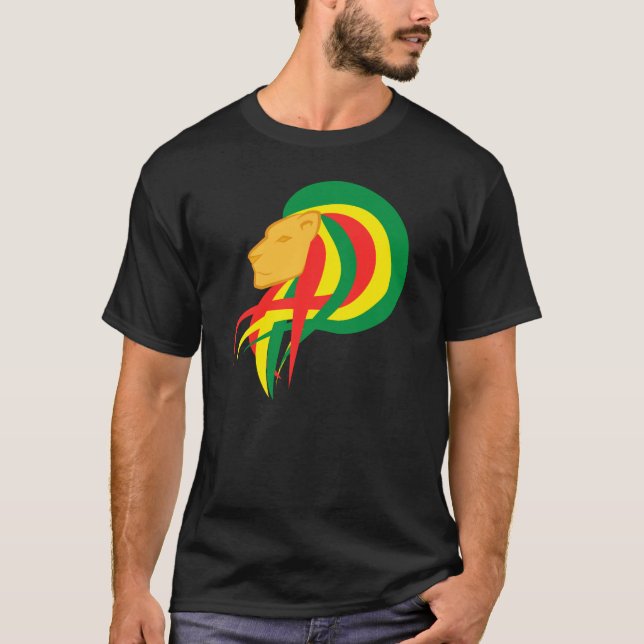 Camiseta El león del selassie I de Judah - de Haile (Anverso)