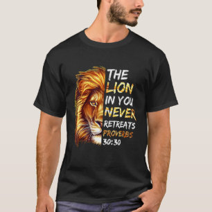 Camiseta El León En El Que Nunca Se Retiran Los Proverbios 
