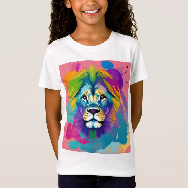 Camiseta El León Radiante - El León Acuarela (Anverso)