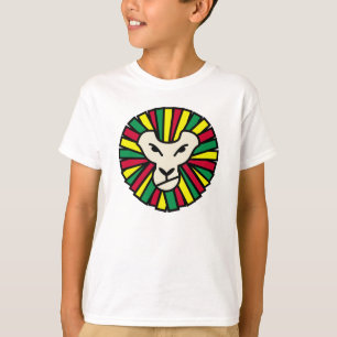 Camiseta El león rastafari coloreado Mane