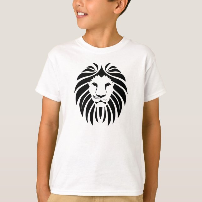 Camiseta El león rey en negro (Anverso)