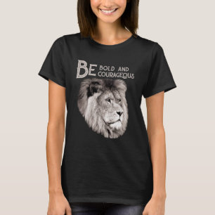 Camiseta El León Superior Cristiano Sea Audaz Escritura Val