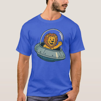 Camiseta El león y la nave espacial