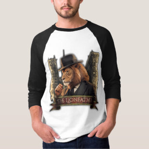 Camiseta El Leonfather – León con Traje al Estilo Mafioso