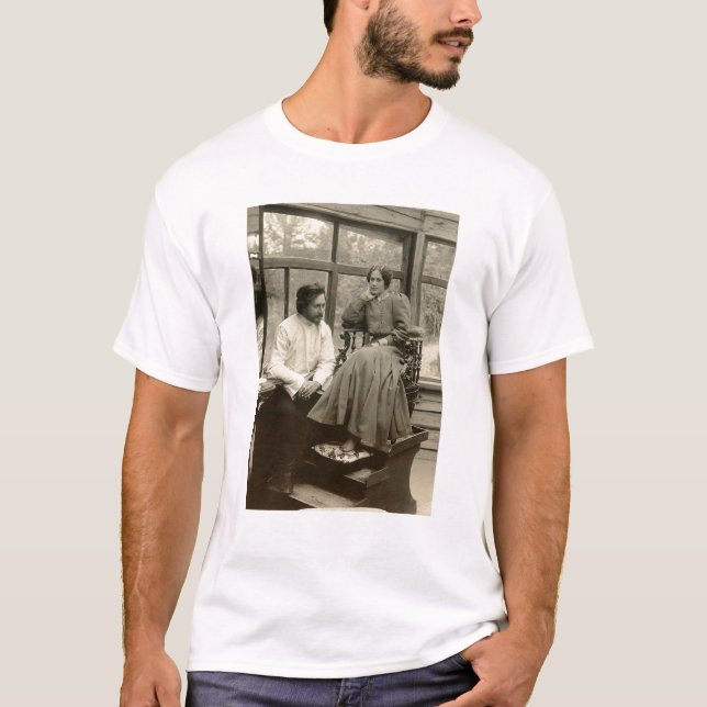 Camiseta El Leonid Andreyev autor con su esposa (Anverso)
