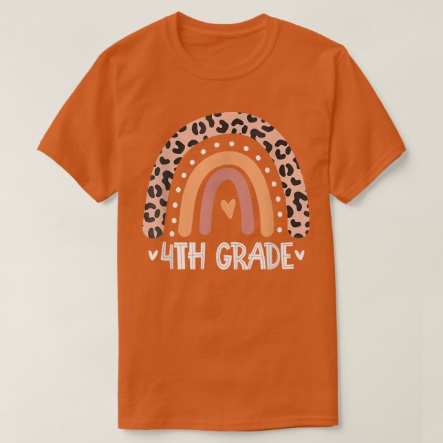 Camiseta El leopardo arcoiris en cuarto grado profesor prim (Diseño del anverso)