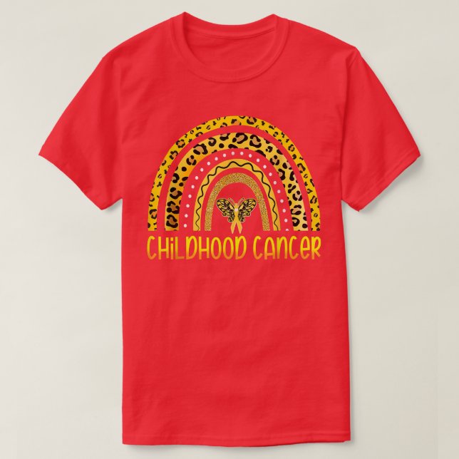 Camiseta El leopardo arcoiris Golden (Diseño del anverso)