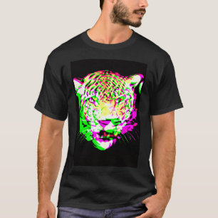 Camiseta El leopardo artístico animal psicodélico Guay colo