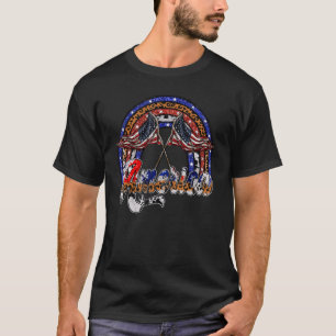 Camiseta El leopardo de la bandera de los Estados Unidos el