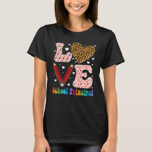 Camiseta El leopardo de la escuela principal de Love Heart 
