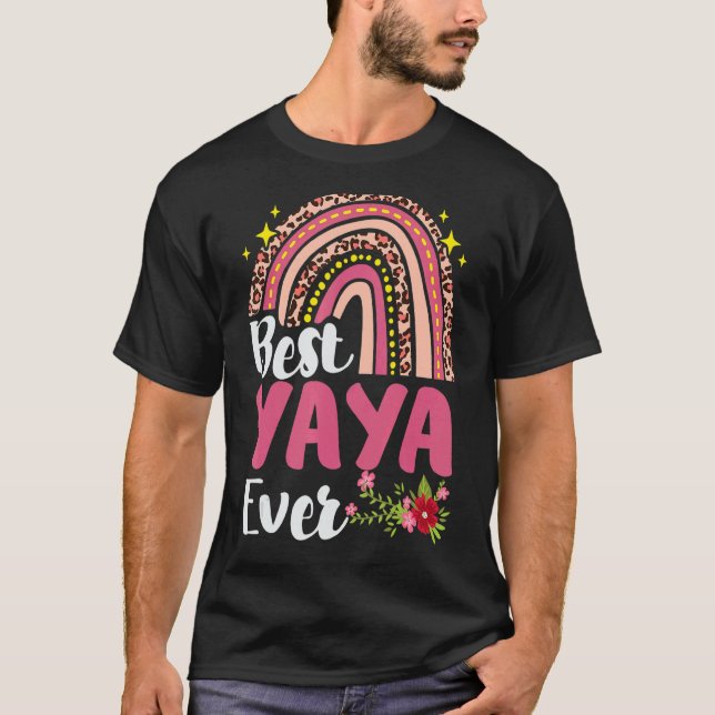 Camiseta El leopardo del arcoiris mejor yaya jamás madre de (Anverso)