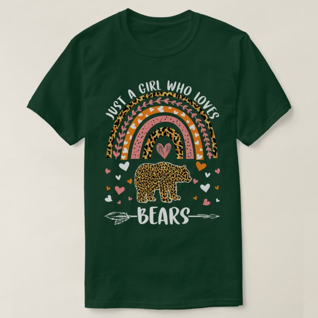 Camiseta El Leopardo Del Arcoiris Tan Solo Un Chica Que Ama (Diseño del anverso)