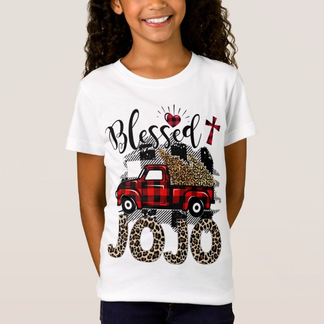 Camiseta El leopardo del camión rojo bendijo a Jojo como me (Anverso)