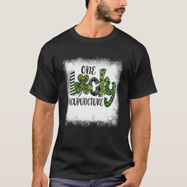 Camiseta El leopardo del día de St Patricks blanqueado Un A (Anverso)