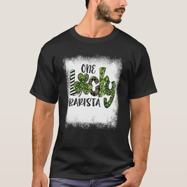 Camiseta El leopardo del día de St Patricks podrido un afor (Anverso)