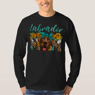 Camiseta El leopardo del girasol Labrador Mamá Labrador Occ