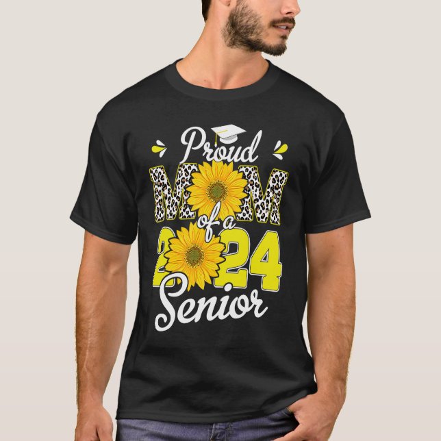 Camiseta El leopardo del girasol Orgullosa madre de una cla (Anverso)