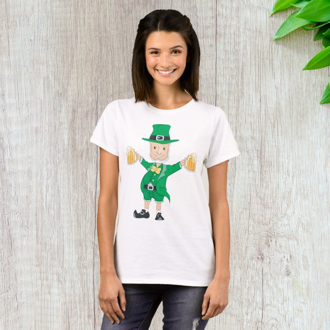 Camiseta El Leprechaun del Día de San Patricio con cerdos d (Subido por el creador)