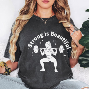 Camiseta El levantamiento de pesas con sentadillas es hermo