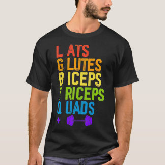 Camiseta El levantamiento de pesas LGBTQ Lats Glute Biceps