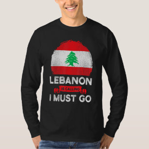 Camiseta El Líbano llama a que debo ir a la Casa del Patrim