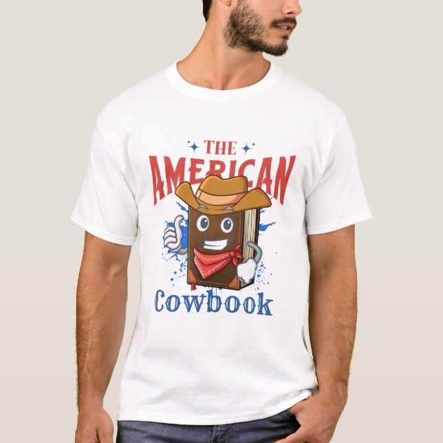 Camiseta El libro de la vaca americana (Anverso)