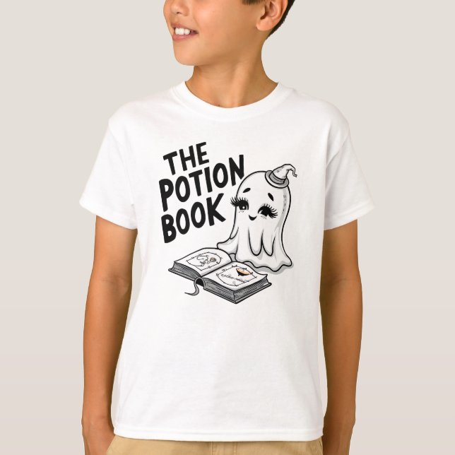 Camiseta El Libro De Pociones Para Halloween (Anverso)