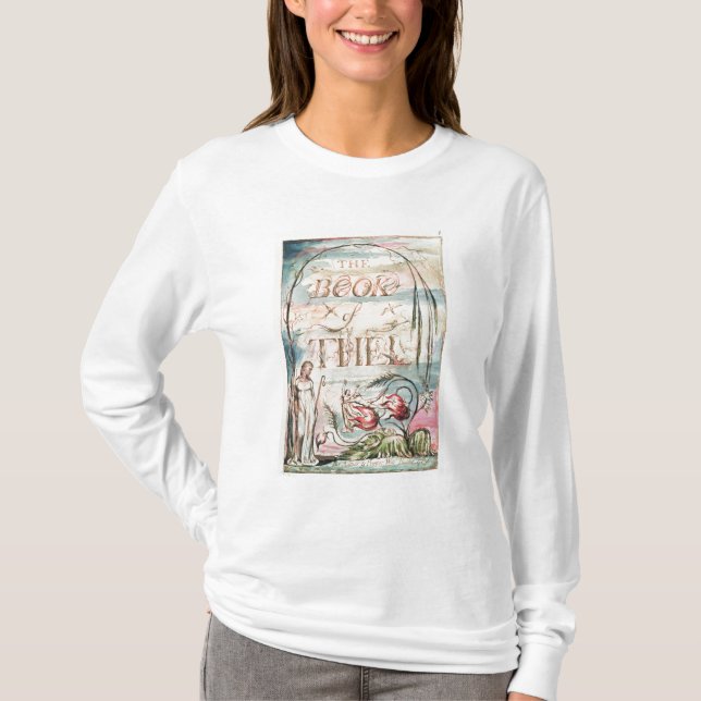 Camiseta El libro de Thel; Página de título, 1789 (Anverso)