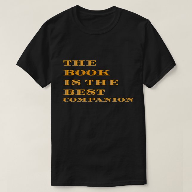Camiseta El libro es el mejor compañero (Diseño del anverso)