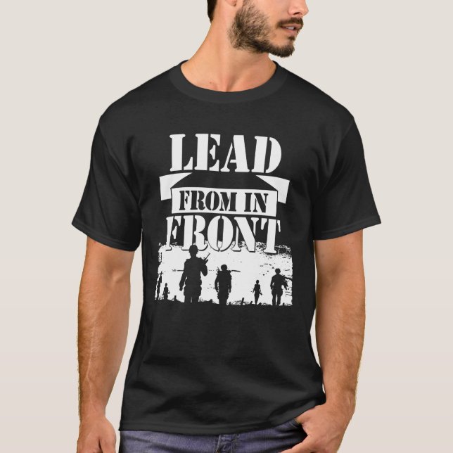 Camiseta El líder desde el frente - al estilo de un líder m (Anverso)