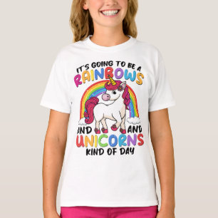 Camiseta El lindo arcoiris Unicornio Guay Birthday Presny