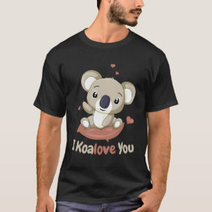 Camiseta El lindo día australiano de Australia, Koala te am