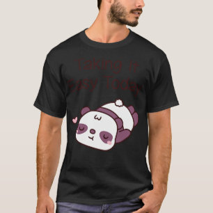 Camiseta El lindo oso panda que lo lleva fácil hoy