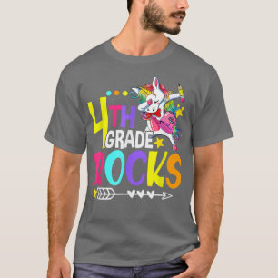 Camiseta El lindo unicornio de 4º grado hace un divertido p