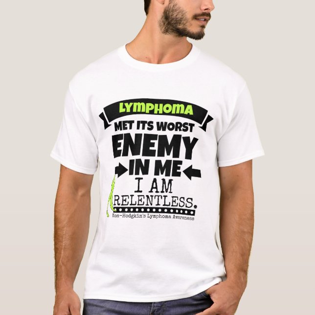 Camiseta El linfoma de Non-Hodgkins resolvió su Enemy.png (Anverso)