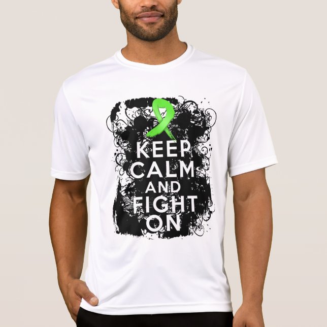 Camiseta El linfoma guarda calma y sigue luchando (Anverso)