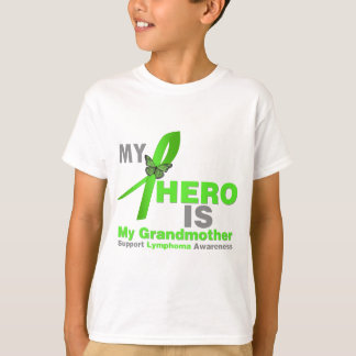 Camiseta El linfoma mi héroe es mi abuela