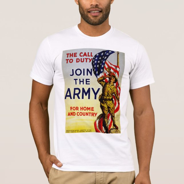 Camiseta El llamado al deber ~ Únase al ejército (Anverso)