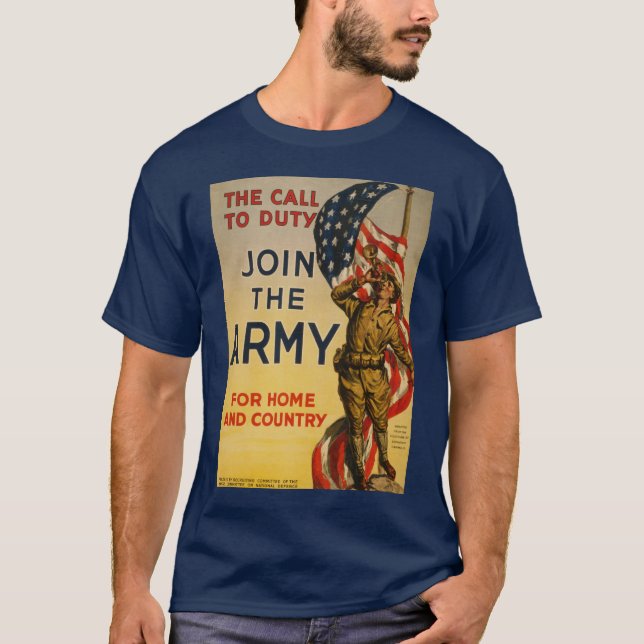 Camiseta El llamado al deber - Únete al ejército (Anverso)