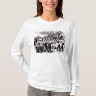Camiseta El llevar del herido después del Antietam