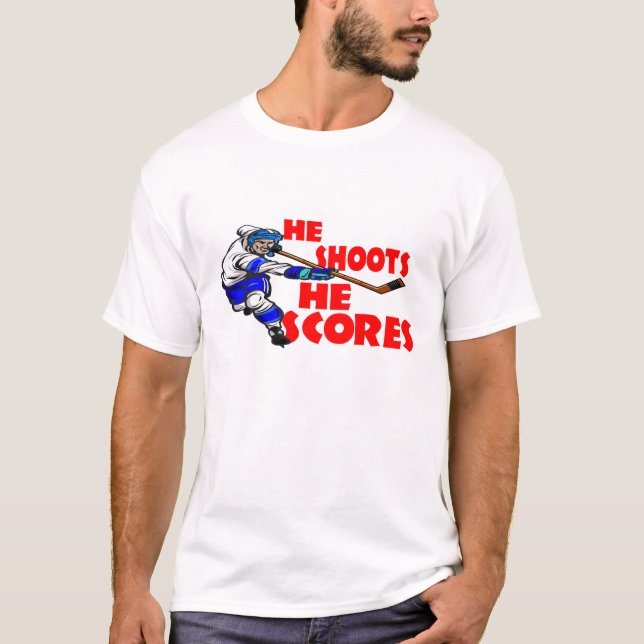 Camiseta Él lo tira anota (Anverso)