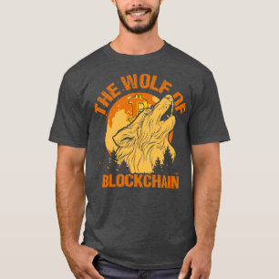 Camiseta El lobo de Blockchain Funny Bitcoin Wall Street P