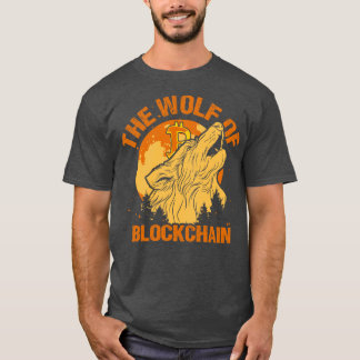 Camiseta El lobo de Blockchain Funny Bitcoin Wall Street P