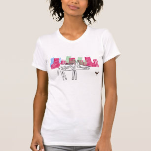 Camiseta El lobo en ciudad de DA