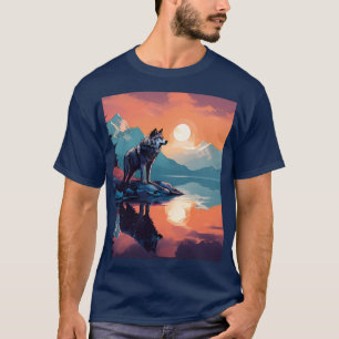 Camiseta El lobo en las montañas