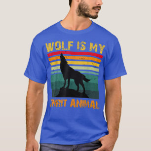 Camiseta El lobo es mi animal espiritual, los lobos amantes