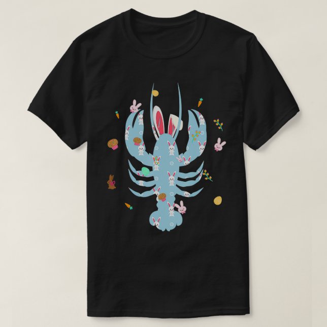 Camiseta El Lobster Amante De La Pascua Cómprate Huevos (Diseño del anverso)