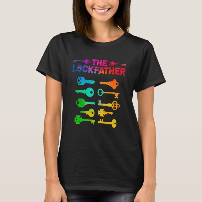 Camiseta El lockfather Locksmith Lock Picker Mejor Papá (Anverso)
