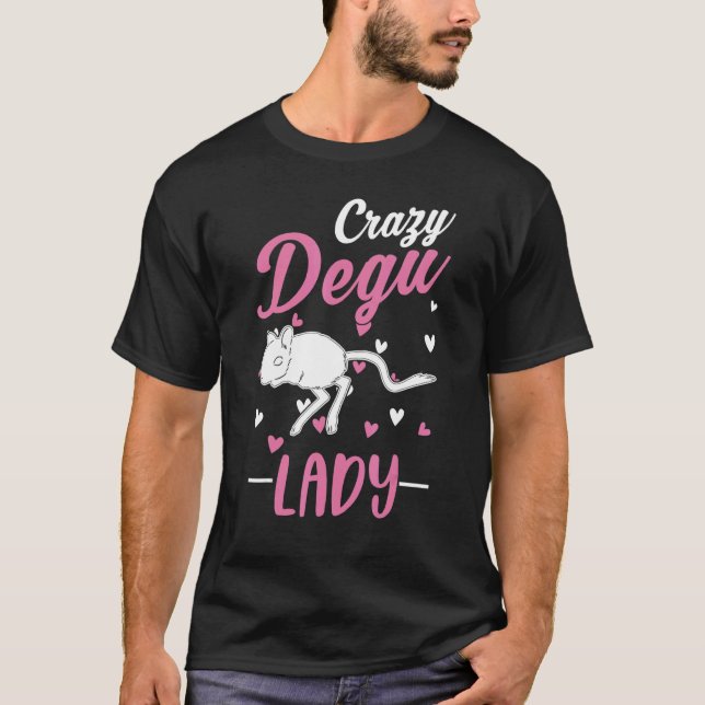 Camiseta El loco Degu Lady Degu Chica (Anverso)