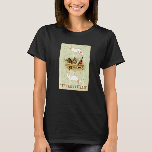 Camiseta El loco gato Lady Tarot (Anverso)